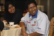 VIP table - Madam Chairman (Pn. Rosnani) & En. Kamaruddin of SKM